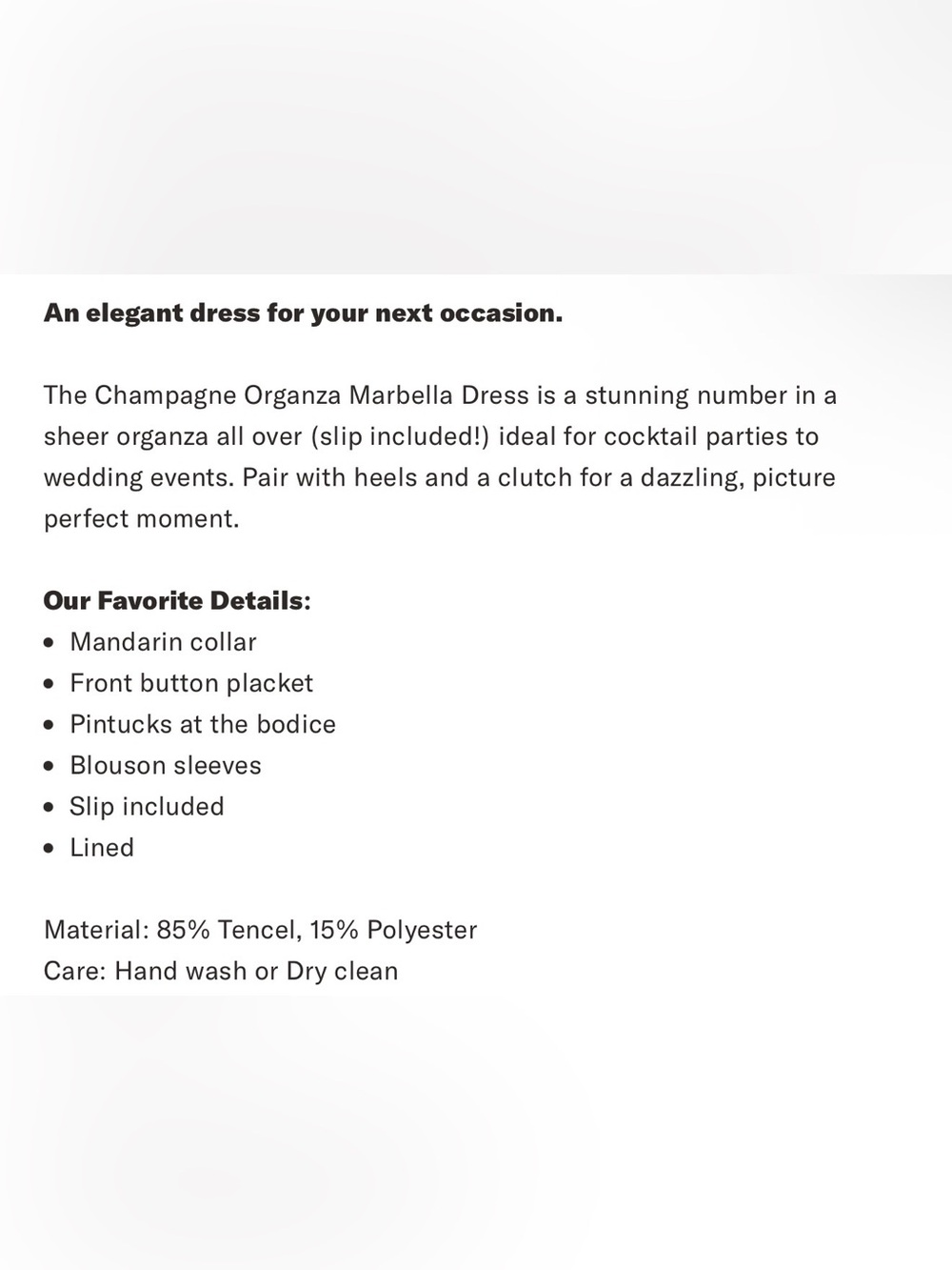 Tuckernuck Marbella organza dress - Picture 5 of 7